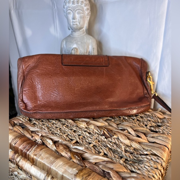 Givenchy. Cognac brown wristlet or clutch- - Picture 2 of 5